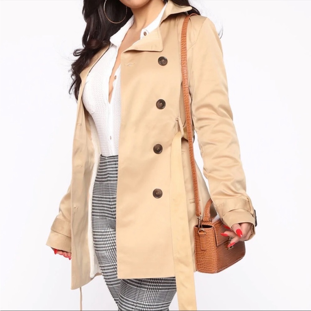 Fashion nova warming my heart trench coat